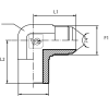 Адаптер 90° JIC(ш) 1.5/16" - Pipe=35 (Vitillo SPA)