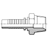 Фитинг BSPT (ш) 1" DN=25 (Vitillo SPA)