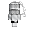 Точка контроля давления M16x2 - UNF(ш) 3/8"-24 - мет.колп.с цеп. O-Ring type Е (Mini Press)