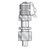 Точка контроля давления M16x2 - DKOS(ш) M20x1.5 - пласт.колп.  проходной (Mini Press)