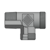 Адаптер ТС тройник P= 6 12x1.5 - BSPT 1/8"(ш) (верт.) (Vitillo SPA)