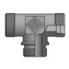 Адаптер ТС тройник P=22 30x2 - Metric 26x1.5(ш) Form B (гориз.) (Vitillo SPA)