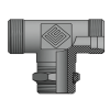 Адаптер ТС тройник P=22 30x2 - Metric 27x2(ш) контргайка (гориз.) (Vitillo SPA)