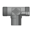 Адаптер ТС тройник P=16 24x1.5 - PIPE P=16 24x1.5 (гориз.) (Vitillo SPA)
