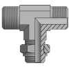 Адаптер тройник BSP(ш) 1/4" - BSP(ш) 1/4" - BSPP(ш) 1/4" o.r.+ контргайка (Vitillo SPA)