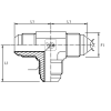 Адаптер тройник JIC(ш) 3/4" (Vitillo SPA)